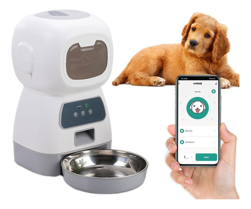 Alimentador Comedouro Automático Pet 3,5l Smart Program Wifi