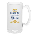 Tarro Cervecero Corona Para Mejor Papá 16oz=473ml Satinado