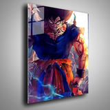 Cuadro Metalico  Goku Transformacion A Ssj  Arte 40x60