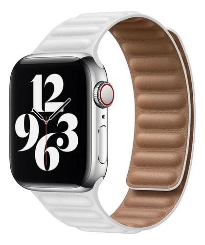 Pulseira De Couro Para Pulseira Magnética Apple Watch