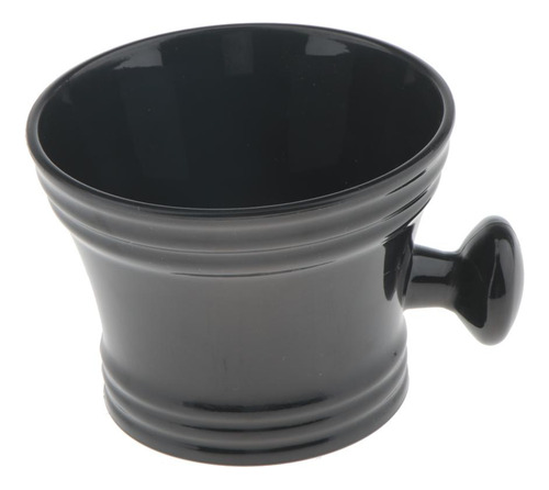 Taza De Afeitar De Hombres De Plástico Negro Taza De Jabón