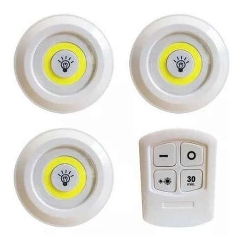 Kit 3 Lampada Luminaria Led Spot Cob Controle Frete Gratis