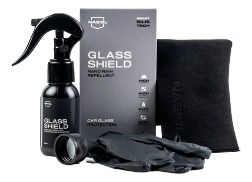 Nasiol Glassshield 50ml Nano Repelente Vidros Glass Shield