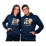 Buso, Hoodie Pareja Abulitos Azul