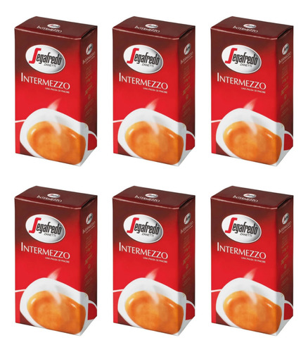 Cafe Segafredo Intermezzo Tostado Y Molido Pack X 6 De 250gr