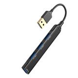 Hub 4 Puertos Usb 2.0 480 Mbps Pc Mac - Win- Linux Mikeshop