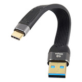 Cerrxian Cable Usb Tipo C Corto De 10 Gbps, Cable Usb A 3.0