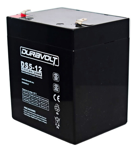 Reemplazo Alta Capacidad 12v 5ah Duravolt Portón Electrico