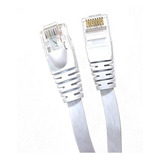 Cable De Red Cat 6 Plano 7 Pies - Blanco