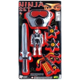 Super Ninja Samurai Infantil Espada Máscara Balestra Boneco