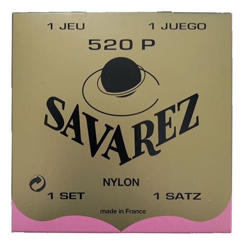 Encordado Savarez 520p Alta Tensión Para Guitarra Clásica