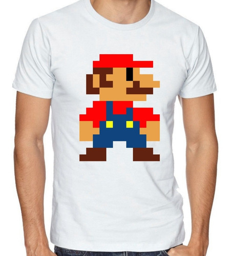 Remera, Mario 8 Bits, Family Game, Remeras Gamer, Fenix