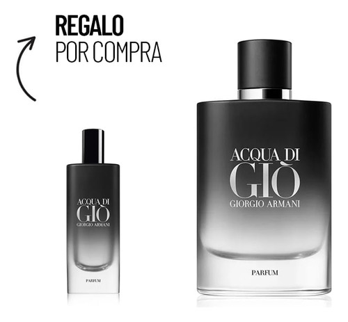 Perfume Armani Acqua Di Giò Parfum 75ml + Aqua Di Gio Talla 