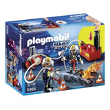 Playmobil  5365 Bomberos Con Moto  Bunny Toys
