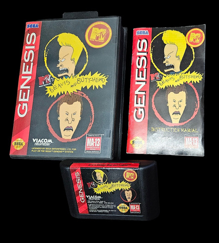 Beavis And Butt-head Original Completo Sega Genesis Local Mg