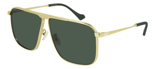 Gucci Gg0840s 002 Square Aviator Dorado Negro