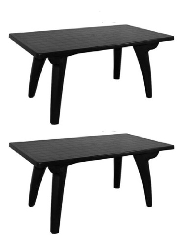 Mesa Rectangular Encastrable Reforzada Mascardi Negro X2