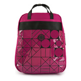 Mochila Porta Notebook Mediana Bonjour Fucsia