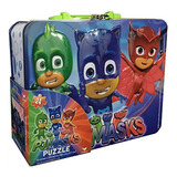 Paw Patrol Pj Masks Puzzle En Lata Con Asa, 24 Piezas