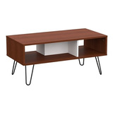 Mesa Nordica Ratona Centro Living Diseño Pata Hierro Divina