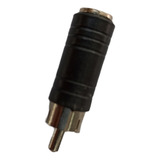 Conector Rca Macho Plug Convertidor A 3.5 Mm Hembra