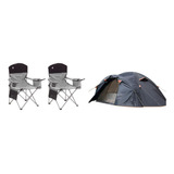 Combo Carpa Coleman Atacama 2 Personas Y 2 Sillas Plegables 