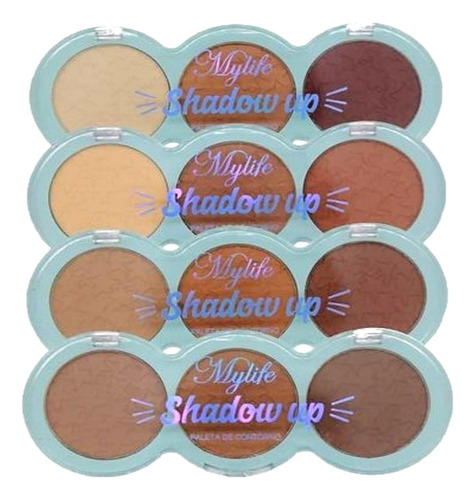 12 Paleta Pó De Contorno Facial Matte Atacado Revenda 1052