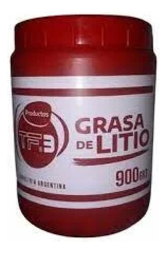 Grasa Roja De Litio Rodamietos 900gr Marca Tf3 X 12 Unidades