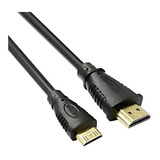 Cabo Mini Hdmi X Hdmi Versão 1.4 3d 4k 3 Metros