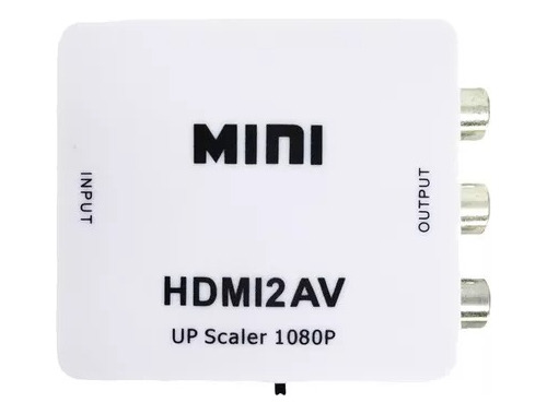 Mini Adaptador Conversor De Hdmi Para Composto Av/rca