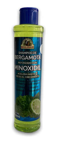 Shampoo De Bergamota Con Minoxidil 639ml Nolisan Crecimiento