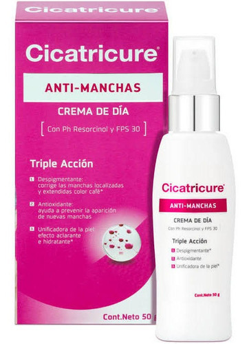 Cicatricure Anti-manchas Crema Día Triple Acción 50 Gr