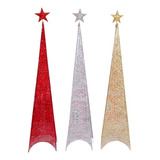 Arboles De Navidad Triangular Adornos Navideños Arbol 1.5m