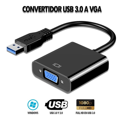 Cable Adaptador Convertidor De Usb 3.0 A Vga