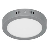 Plafón Redondo Moderno 12 W 6500k Led Gris 47347