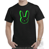 Polera Bad Bunny - Logo - Fluor - Estampaking