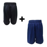 Combo Futbol Niño! Short Negro + Short Azul