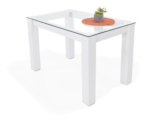 Mesa De Comedor Turín Blanco 4 Puestos