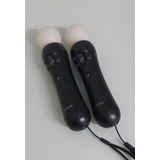 Kit Controle 2 Controles Playstation Move Ps4 Ps3 Ps Vr
