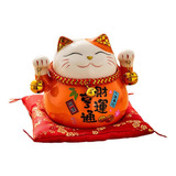 Hucha China Maneki Neko Good Luck Cat Feng Shui [u]