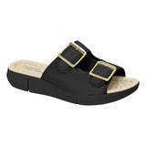 Birken Chinelo Feminino Modare Ultraconfoto Preto 7142.113