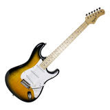 Guitarra Eletrica Tagima T-800 Strato Escudo Branco Sunburst