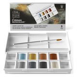 Acuarelas Cotman Colores Metalicos Pocket Box 9 Pc