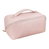 Bolsa De Maquillaje Para Mujer Nécessaire Cosmetics, Grande Y Espaciosa, Rosa