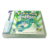 Pokemon Emerald Game Boy Advance Caixa Salvando Gba Sp Nds