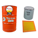 Cambio Aceite Total 5w40 4l + Kit Filtro Vw Golf Vii 1.4 Tsi