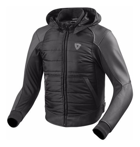 Campera Moto Revit Blake Cuero Protecciones Negro Bamp Group