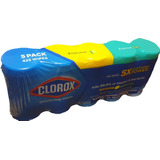 Pack 5x Clorox 425 Toallitas Desinfectantes Elimina 99.9%