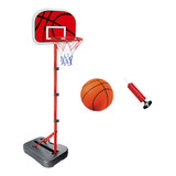 Tablero Basket C/soporte Plegable Portable + Pelota Inflador