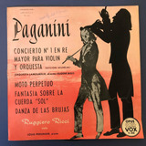 Disco Vinilo Paganini Concierto En Re Mayor Para Violín